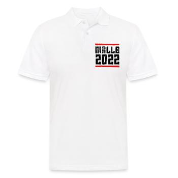 malle 2022 - Männer Poloshirt - Weiß - Vorne - Kai (181cm)
