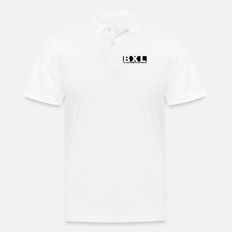 BXL - Brüssel - Brüssel - Männer Poloshirt - Weiß