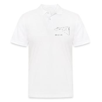 Das Glück ist ein Berg - Männer Poloshirt - Weiß - Vorne - Kai (181cm)