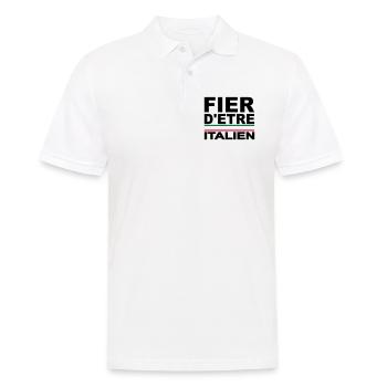 Fier d'être supporter Italie, italia - Polo Homme - blanc - Devant - Kai (181cm)