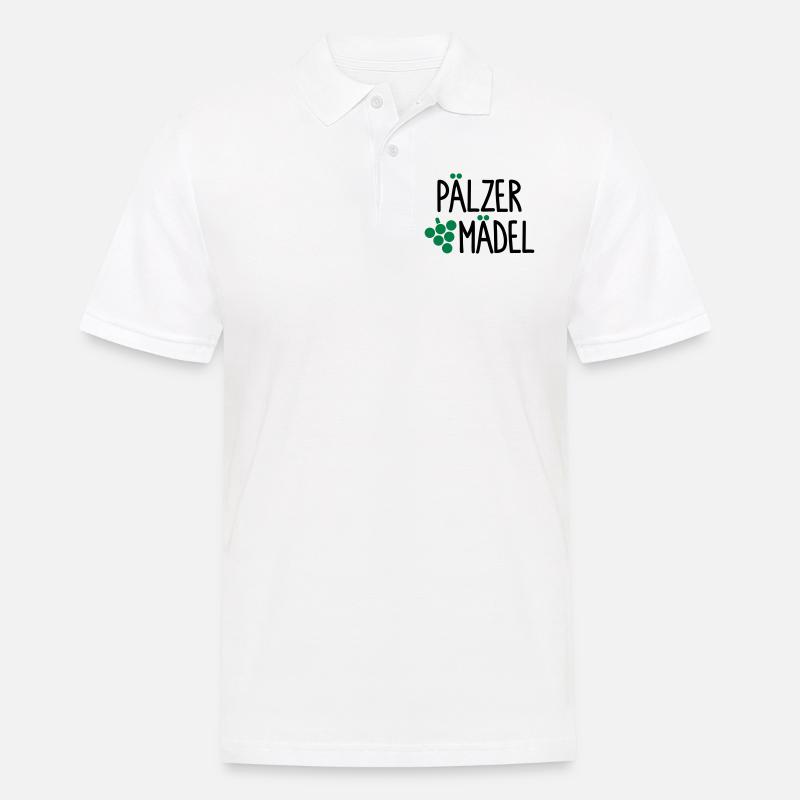 Pälzer Mädel - Männer Poloshirt - Weiß