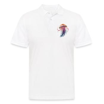 Jellyfish Power: coloré et élégant - Polo Homme - blanc - Devant - Kai (181cm)