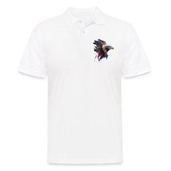Eagle pride: An oil-painted work of art - Men's Polo Shirt - white - Front - Kai (181cm)
