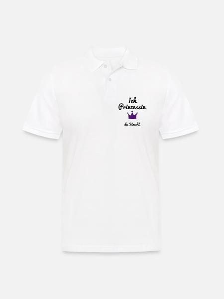 lustig - Männer Poloshirt - Weiß