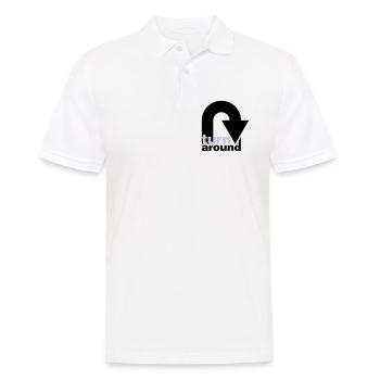 turn around - Männer Poloshirt - Weiß - Vorne - Kai (181cm)