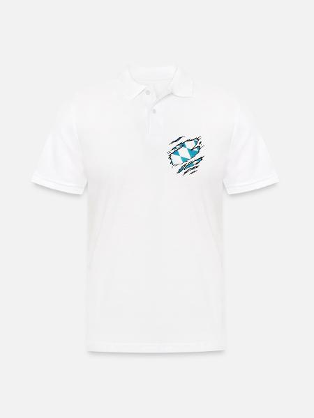 Bayern - Männer Poloshirt - Weiß