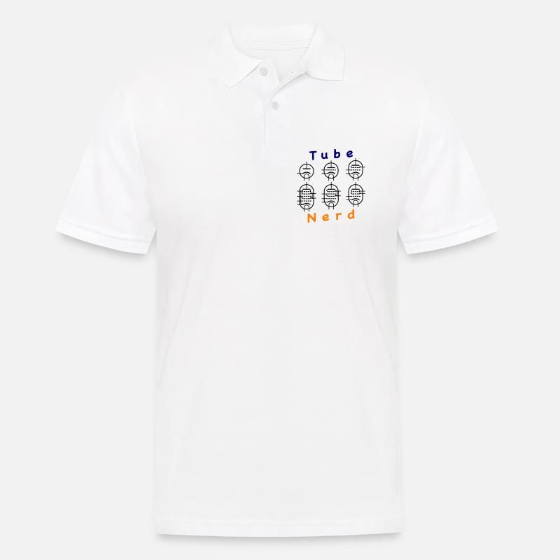 Vacuum Tube Nerd - Männer Poloshirt - Weiß