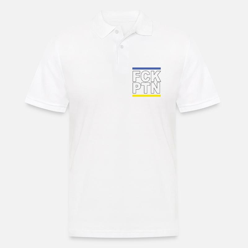 FCK PTN - Männer Poloshirt - Weiß