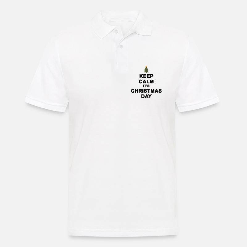 Keep calm Christmas - Men's Polo Shirt - white
