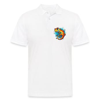 Gecko - Men's Polo Shirt - white - Front - Kai (181cm)