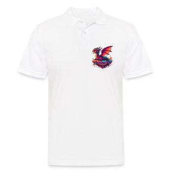 Dragon - Men's Polo Shirt - white - Front - Kai (181cm)