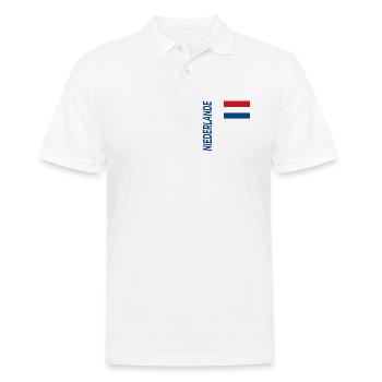 Almere - Männer Poloshirt - Weiß - Vorne - Kai (181cm)