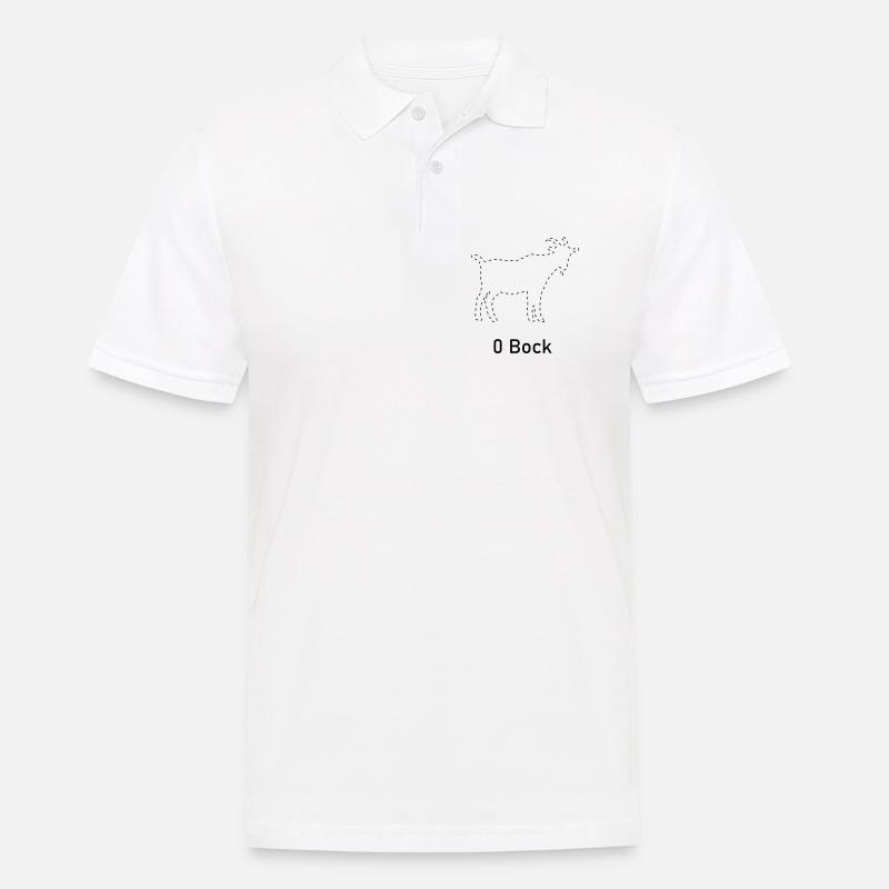 Null Bock - Männer Poloshirt - Weiß