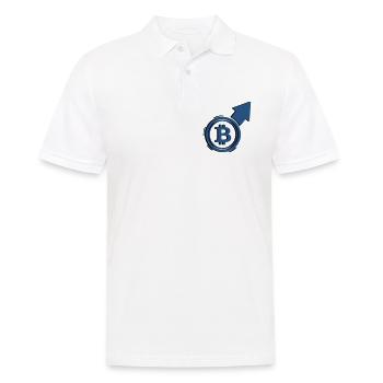 Bitcoin Bull Run Arrow To The Moon - Men's Polo Shirt - white - Front - Kai (181cm)