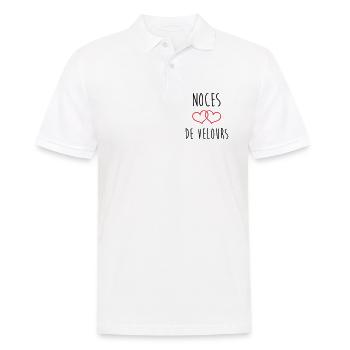 Velvet Wedding 29 Years - Men's Polo Shirt - white - Front - Kai (181cm)