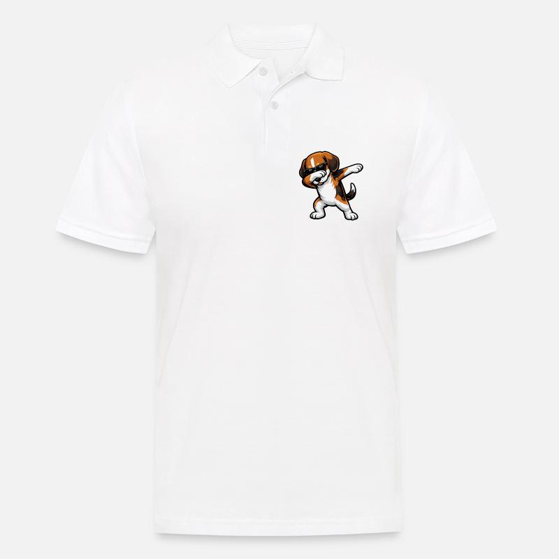 Dapping Beagle - Polo Homme - blanc