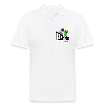 Cosmic Buddy : Astronaute & Alien - Polo Homme - blanc - Devant - Kai (181cm)