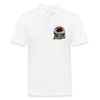 Swiss Girl Retro Look - Männer Poloshirt - Weiß - Vorne - Kai (181cm)