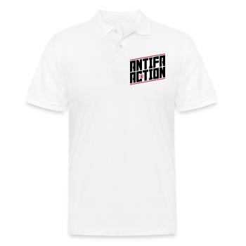 Antifa action - Men's Polo Shirt - white - Front - Kai (181cm)