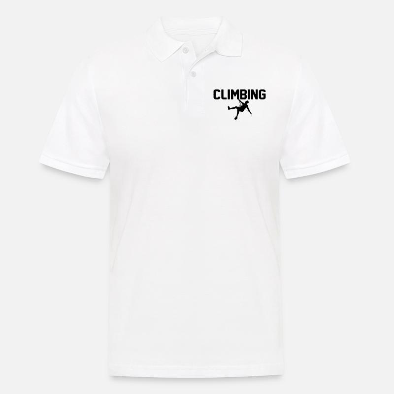 Climbing - Männer Poloshirt - Weiß