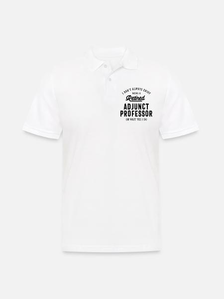 Retired Adjunct Professor Pride - Men's Polo Shirt - white