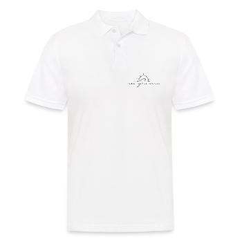 Dire minimaliste design voyage vacances mer - Polo Homme - blanc - Devant - Kai (181cm)