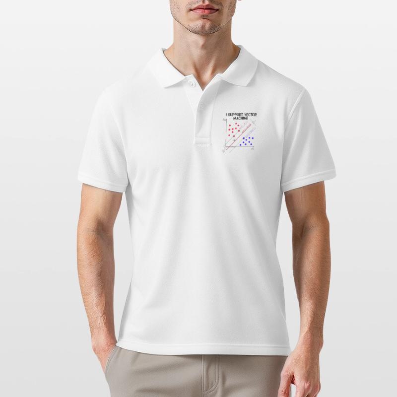 I Support Vector Machines Machine Learning - Data Men's Polo Shirt