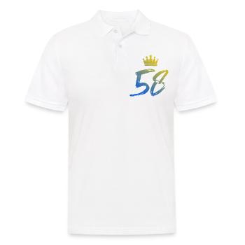 58 Couronne numérique - Polo Homme - blanc - Devant - Kai (181cm)