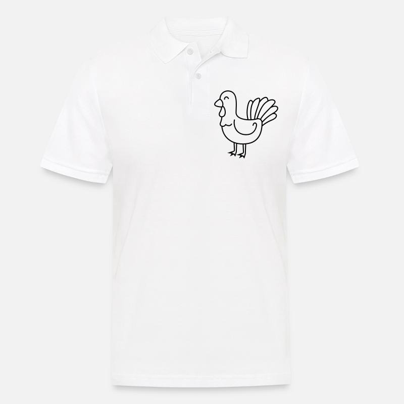 Truthan Comic Tier - Männer Poloshirt - Weiß