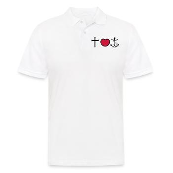 Foi amour espoir - Polo Homme - blanc - Devant - Kai (181cm)