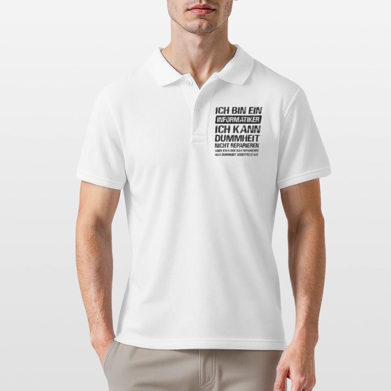 Informatiker Software Programmierer Männer Poloshirt