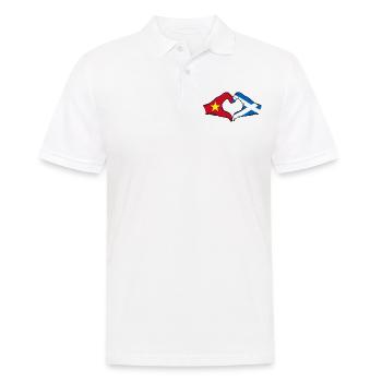 Vietnam Ecosse drapeau mains forme de coeur - Polo Homme - blanc - Devant - Kai (181cm)