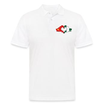 China Nigeria flag heart shape used - Men's Polo Shirt - white - Front - Kai (181cm)
