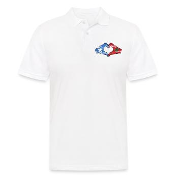 Somalia Marokko Flagge Hände Herzform used - Männer Poloshirt - Weiß - Vorne - Kai (181cm)
