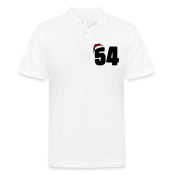 54 Numéro Noël - Polo Homme - blanc - Devant - Kai (181cm)