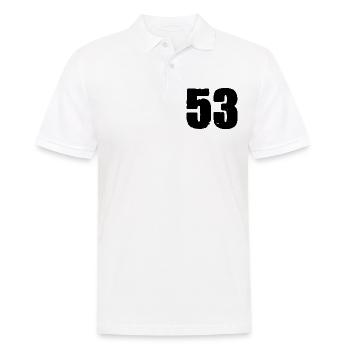 Maillot à 53 numéros - Polo Homme - blanc - Devant - Kai (181cm)