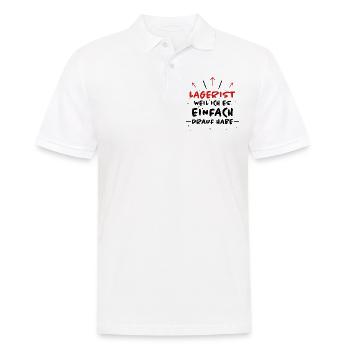 Lagerist Spruch Logistik Lustige Lagerist Geschenk - Männer Poloshirt - Weiß - Vorne - Kai (181cm)
