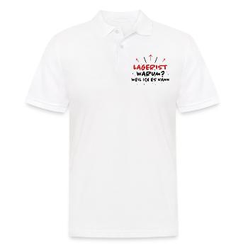 Lagerist Spruch Logistik Lustige Lagerist Geschenk - Männer Poloshirt - Weiß - Vorne - Kai (181cm)