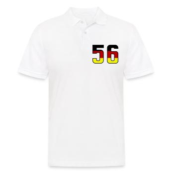 56 Symbole numérique Allemagne - Polo Homme - blanc - Devant - Kai (181cm)