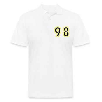 98 Number College - Men's Polo Shirt - white - Front - Kai (181cm)