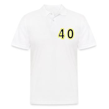 40 Nombre Collège - Polo Homme - blanc - Devant - Kai (181cm)