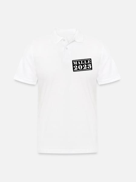 Malle 2023 - Männer Poloshirt - Weiß