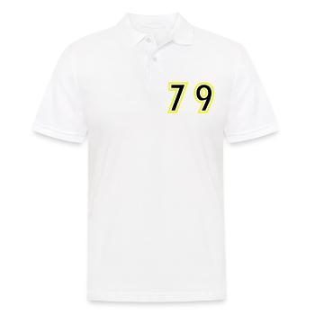 79 Number College - Men's Polo Shirt - white - Front - Kai (181cm)