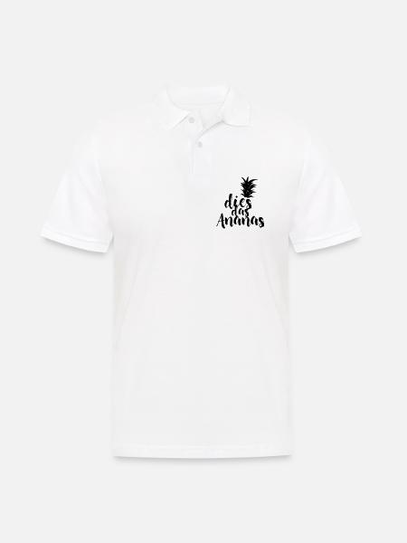 dies das Ananas - Männer Poloshirt - Weiß