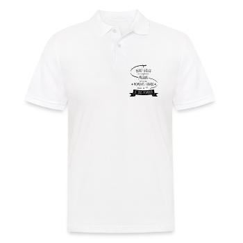 beau gosse pompier - Polo Homme - blanc - Devant - Kai (181cm)