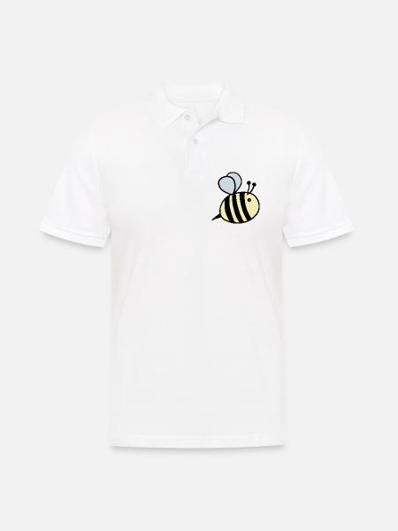 Hummel pastell - Männer Poloshirt - Weiß
