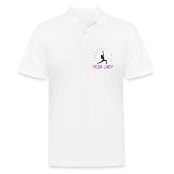 Fille de yoga - Polo Homme - blanc - Devant - Kai (181cm)