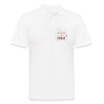 believe in Magic - Männer Poloshirt - Weiß - Vorne - Kai (181cm)