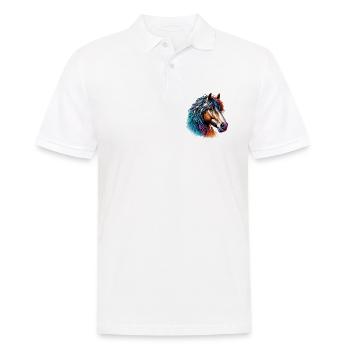 Cheval - Polo Homme - blanc - Devant - Kai (181cm)