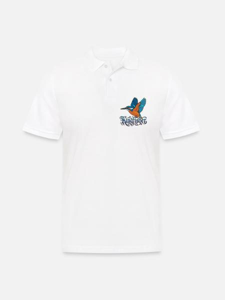 Eisvogel - Männer Poloshirt - Weiß